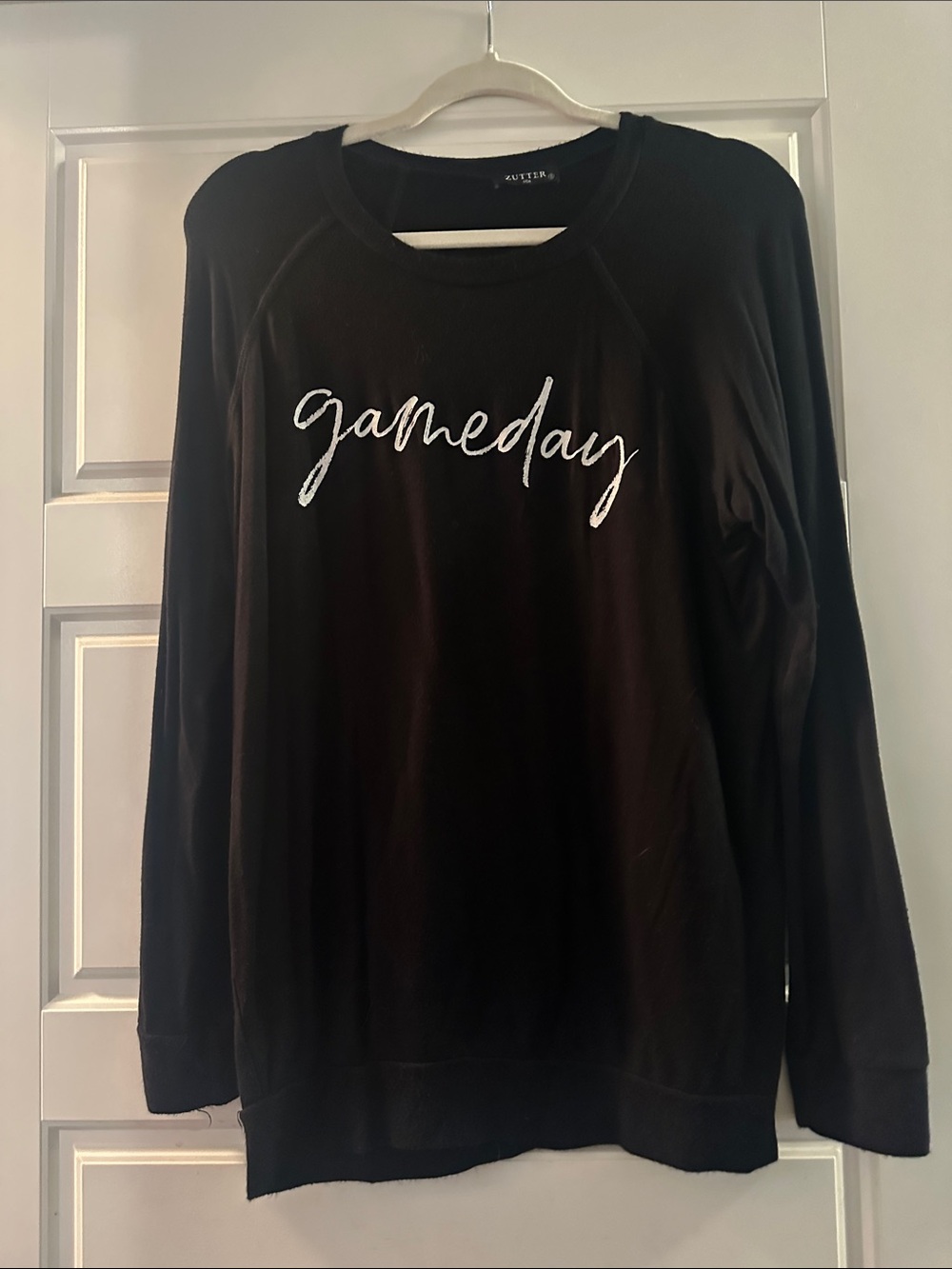 Gameday Long Sleeve Tee - Black - NUTMEG